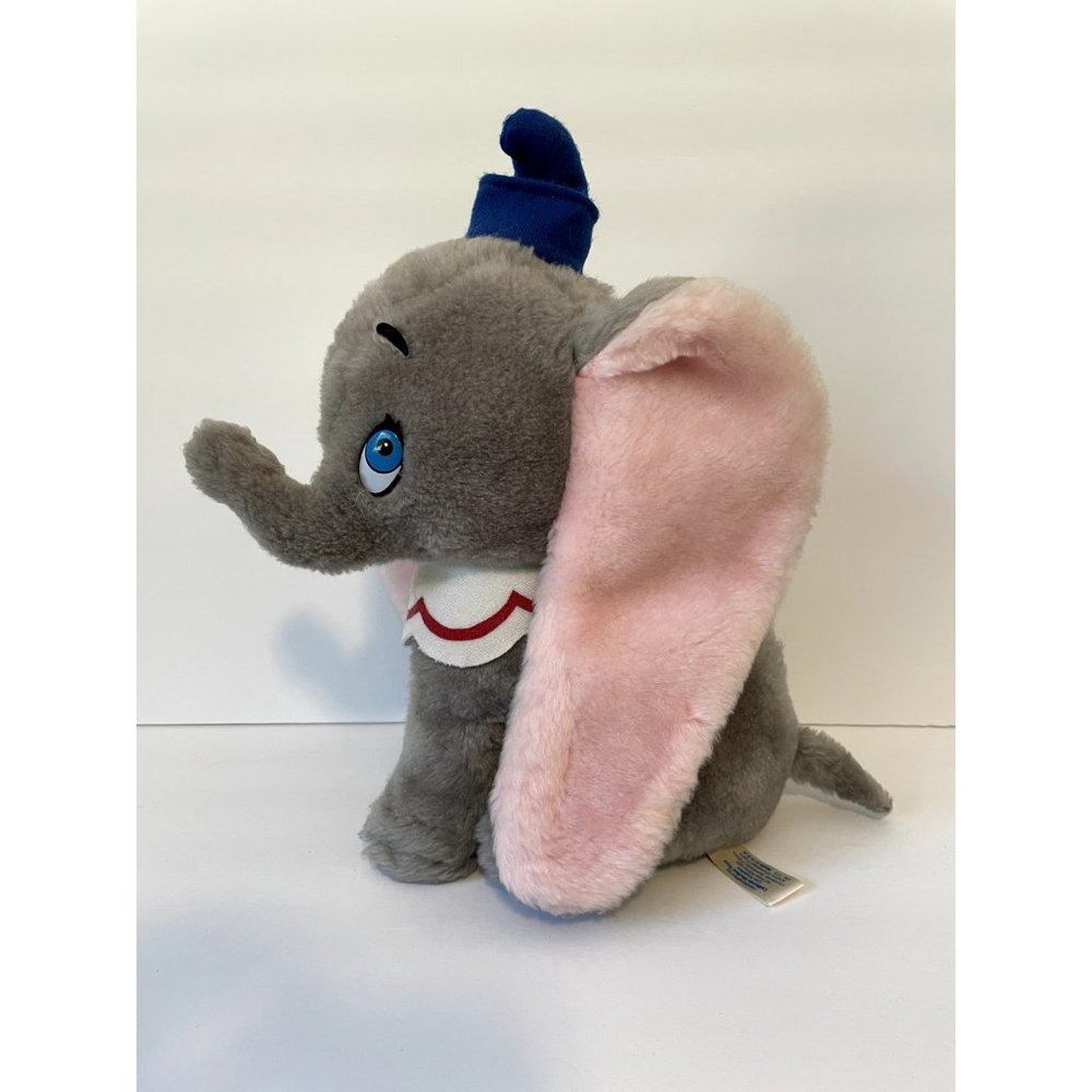 Vintage Dumbo stuffed 11" felt hat collar Walt Disney Characters WDP plush USA
